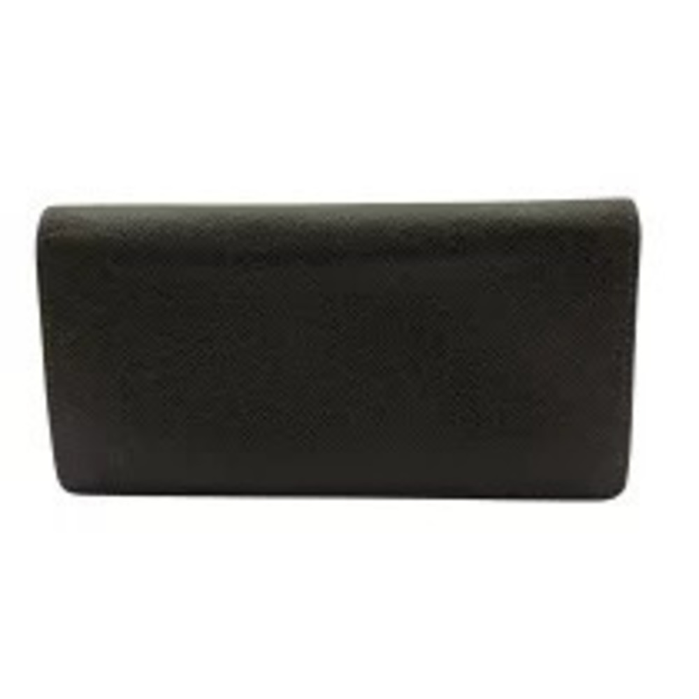 Louis Vuitton Portefeuille Brazza Grizzly Taiga Leather Bi fold Long Wallet